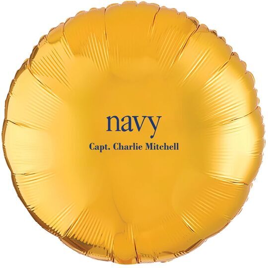 Big Word Navy Mylar Balloons